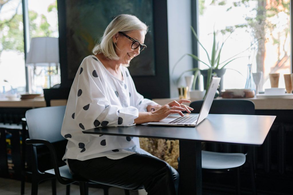 confident woman over 50 starting online business